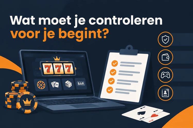 Wat moet je controleren voor je begint?