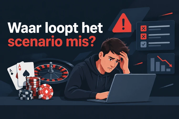 Waar loopt het scenario mis?